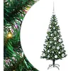 Image de vidaXL Sapin de Noël Artificiel pré-éclairé Vert 120 cm PVC et métal