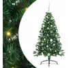 Image de vidaXL Sapin de Noël Artificiel pré-éclairé Vert 150 cm PVC, Arbre de Noël Moderne en Forme de cône, éclairage de Vacances USB, Display LED, déco Festive pour Le Salon et Le Jardin