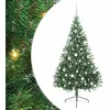 Image de vidaXL Sapin de Noël Artificiel pré-éclairé Vert 180 cm PVC, Arbre de Noël Moderne en cône, déco Lumineuse LED pré-éclairée, éclairage de Jardin Festif, intérieur saisonnier