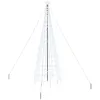 Image de vidaXL Arbre de Noël LED EKENAS 400 cm 800 LED Blanc Froid Acier