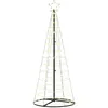 Image de vidaXL Arbre de Noël LED avec 390 LED Blanc Chaud 250 cm Fer, Salon, Design Lumineux Moderne, Décor LED de Noël, Arbre Festif, Lumières décoratives d'intérieur