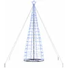 Image de vidaXL Arbre de Noël LED avec 800 LED avec Support Bleu 400 cm Fer, Salon, Affichage LED de Noël Moderne, Arbre Lumineux, déco de Saison, guirlandes festives intérieures
