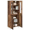 Image de vidaXL Haut Armoire Bois Ancien 69,5 x 34 x 180 cm Bois d'ingénierie, Rangement Tendance pour Salon, bahut Moderne, Meubles Pratiques avec Porte en Verre, idéal pour s'organiser