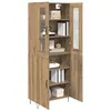 Image de vidaXL Haut Armoire Chêne Artisanal 69,5 x 34 x 180 cm, Salon, Haut Buffet Rectangulaire, Meuble de Rangement Moderne, Buffet Durable, Bois d'Ingénierie, Organisateur Stylé
