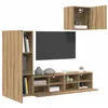 Image de vidaXL Meubles TV muraux 4 pcs Chêne Artisanal Bois d'ingénierie, Meuble TV élégant, Design Moderne, Rangement Mural, Compact et Durable, Centre de Divertissement, Gain de Place