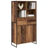 Image de vidaXL Buffet 2 pcs Bois Ancien 81 x 36 x 150.5 cm Bois d'ingénierie, Canapé Durable rectangulaire pour Salon avec Coussins déco, Parfait pour Les espaces Modernes, Facile à Nettoyer et à Entretenir