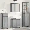 Image de vidaXL Ensemble de mobilier de salle de bain avec tiroir Gris Sonoma