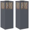 Image de vidaXL Lumière de Chemin LED Solaire Chevron 2 pcs Anthracite, Jardin et terrasse, Rectangulaire, Moderne, Design Durable, Espaces Cosy pour se Relaxer et Profiter du Dehors, Utilisation Polyvalente