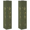 Image de vidaXL Lumière de Chemin LED Solaire 2 pcs Vert Olive, Éclairage Moderne de Jardin, Spots solaires pour chemins, lumières extérieures durables, déco paysagère