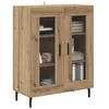 Image de vidaXL Buffet Chêne Artisanal 69,5 x 34 x 90 cm Bois d'ingénierie, Buffet Moderne, Meuble Chic, Solution de Rangement Pratique, élégant ajout pour la Maison, Indoor
