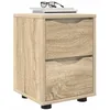 Image de vidaXL Tables de Chevet 2 pcs Chêne Sonoma 30,5 x 30 x 43 cm, Table de Nuit Moderne rectangulaire, Table de Chevet compacte avec tiroirs, Rangement stylé pour Vos Essentiels