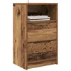 Image de vidaXL Tables de chevet avec tiroir 2 pcs Bois Ancien 40 x 30 x 467 cm, Chambre, Rectangulaire, Design contemporain, Spacieux, Mobilier moderne, Couleurs neutres, Décor élégant, Espace de vie conforta