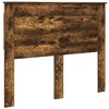 Image de vidaXL Tête de lit Chêne fumé 120 cm Bois d'ingénierie, Tête de lit Moderne, Meuble Robuste, Design rectangulaire, Lignes épurées, déco Fonctionnelle, idées pour Votre pièce