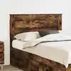Image de vidaXL Tête de lit Chêne fumé 120 cm Bois d'ingénierie