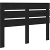 Image de vidaXL Tête de lit Chêne noir 140 cm Bois d'ingénierie, Style de chambre moderne, design de tête de lit rectangulaire, accessoires de lit durables, linge de lit contemporain pour votre espace de somme