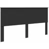 Image de vidaXL Tête de lit Chêne Noir 200 cm Bois d'ingénierie, Tête de lit Moderne, rectangulaire, Bois Solide, Design Simple, Pratique, Facile à Nettoyer, Usage intérieur