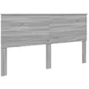 Image de vidaXL Tête de lit Gris Sonoma 200 cm Bois d'ingénierie, Tête de lit Moderne, rectangulaire, Bois Solide, Design Simple, Pratique, Facile à Nettoyer, Usage intérieur