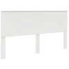Image de vidaXL Tête de lit Blanc Brillant 180 cm Bois d'ingénierie, Tête de lit Moderne, rectangulaire, Bois Solide, Design Simple, Pratique, Facile à Nettoyer, Usage intérieur