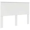 Image de vidaXL Tête de lit Blanc Brillant 160 cm Bois d'ingénierie, Tête de lit Moderne, rectangulaire, Bois Solide, Design Simple, Pratique, Facile à Nettoyer, Usage intérieur