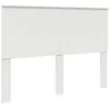 Image de vidaXL Tête de lit avec tête de lit Blanc 140 cm Bois d'ingénierie, Tête de lit Moderne, rectangulaire, Bois Solide, Design Simple, Pratique, Facile à Nettoyer, Usage intérieur