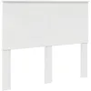 Image de vidaXL Tête de lit Blanc Brillant 135 cm Bois d'ingénierie, Tête de lit Moderne, rectangulaire, Bois Solide, Design Simple, Pratique, Facile à Nettoyer, Usage intérieur