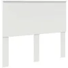 Image de vidaXL Tête de lit avec tête de lit Blanc 120 cm Bois d'ingénierie, Tête de lit Moderne, rectangulaire, Bois Solide, Design Simple, Pratique, Facile à Nettoyer, Usage intérieur