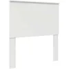 Image de vidaXL Tête de lit avec tête de lit Blanc 90 cm Bois d'ingénierie, Tête de lit Moderne, rectangulaire, Bois Solide, Design Simple, Pratique, Facile à Nettoyer, Usage intérieur