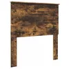 Image de vidaXL Tête de lit avec tête de lit Chêne fumé 75 cm Bois d'ingénierie, Tête de lit Moderne, rectangulaire, Bois Solide, Design Simple, Pratique, Facile à Nettoyer, Usage intérieur