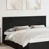 Image de vidaXL Tête de lit Chêne noir 200 cm Bois d'ingénierie