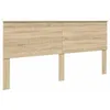 Image de vidaXL Tête de lit Chêne Sonoma 200 cm Bois d'ingénierie, Accents élégants pour Chambre, Accessoire déco Moderne, Coin Sommeil stylé, Design Contemporain