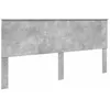Image de vidaXL Tête de lit Gris béton 200 cm Bois d'ingénierie, Accents élégants pour Chambre, Accessoire déco Moderne, Coin Sommeil stylé, Design Contemporain