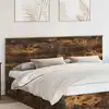 Image de vidaXL Tête de lit Chêne fumé 200 cm Bois d'ingénierie