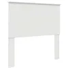Image de vidaXL Tête de lit Blanc Brillant 100 cm Bois d'ingénierie, Accents élégants pour Chambre, Accessoire déco Moderne, Coin Sommeil stylé, Design Contemporain