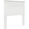 Image de vidaXL Tête de lit Blanc Brillant 90 cm Bois d'ingénierie, Accents élégants pour Chambre, Accessoire déco Moderne, Coin Sommeil stylé, Design Contemporain