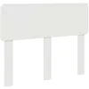 Image de vidaXL Tête de lit Blanc Brillant 120 cm Bois d'ingénierie, Têtière rectangulaire Moderne, Meuble Design Minimaliste, Support lit Durable, Touche stylée pour Votre Chambre