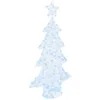 Image de vidaXL Sapin de Noël avec 160 LED Blanc Froid 150 cm Acrylique, Salon, Décor de Noël Moderne et Durable avec lumières festives, Ornements saisonniers, Accessoires intérieurs USB