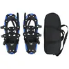 Image de vidaXL Raquettes 3 en 1 Bleu et Noir 53,5 x 21 cm Aluminium et HDPE, Raquettes en Aluminium pour Le Jardin, équipement extérieur réglable, Accessoires Modernes pour Marcher dans la Neige