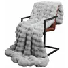 Image de vidaXL Couverture antidérapante en Fausse de Lapin Olite 4 pcs Gris, Couverture Chaude, Fausse Fourrure de Lapin, déco Moderne, Douce, Anti-dérapante, élégante et Confortable à la Maison