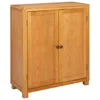 Image de vidaXL Armoire avec Stockage avec Porte Marron Bois d'ingénierie, Rangement Salon, Armoire Moderne, Design rectangulaire, Meubles en pin durables, étagères minimalistes