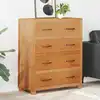 Image de vidaXL Armoire avec tiroir avec stockage Marron Bois d'ingénierie