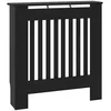 Image de vidaXL Cache-Radiateur Noir 78 x 19 x 81,5 cm Bois d'ingénierie, Cache-radiateur rectangulaire Moderne, Bois Technique, Protection pour Enfants, déco chauffante pour Salon