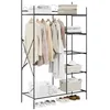 Image de vidaXL Armoire Ouverte Uni, Chambre à Coucher, Design rectangulaire, Style Moderne, Espace de Rangement généreux, Matériaux durables, pour Confort et fonctionnalité