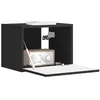 Image de vidaXL Meuble TV Mural Noir 39 x 31 x 29,5 cm Bois d'ingénierie, Salon, Meubles Cubiques Modernes, Meuble TV, Étagères Murales, Solutions de Rangement, Design Élégant