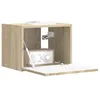 Image de vidaXL Meuble TV Mural Sonoma 39 x 31 x 29,5 cm Bois d'ingénierie, Salon, Meubles Cubiques Modernes, Meuble TV, Étagères Murales, Solutions de Rangement, Design Élégant