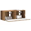 Image de vidaXL Meuble TV Mural 2 pcs Bois Ancien 39 x 31 x 29,5 cm, Salon, Meuble TV Moderne, Solution de Rangement Fonctionnelle, étagère Murale, Design Chic