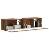 Image de vidaXL Meuble TV Mural 2 pcs Chêne fumé 60 x 31 x 29,5 cm, Salon, Meubles Cubiques Modernes, Meuble TV, Étagères Murales, Solutions de Rangement, Design Élégant