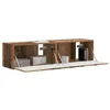 Image de vidaXL Meuble TV Mural 2 pcs Bois Ancien 60 x 31 x 29,5 cm, Salon, Meubles Cubiques Modernes, Meuble TV, Étagères Murales, Solutions de Rangement, Design Élégant