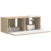 Image de vidaXL Meuble TV Mural Sonoma 78,5 x 31 x 29,5 cm Bois d'ingénierie, Salon, Meuble TV Moderne, Solution de Rangement Fonctionnelle, étagère Murale, Design Chic
