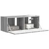 Image de vidaXL Meuble TV Mural Montage Mural Gris Sonoma 78,5 x 31 x 29,5 cm, Salon, Meubles Cubiques Modernes, Meuble TV, Étagères Murales, Solutions de Rangement, Design Élégant
