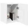 Image de vidaXL Meuble TV Mural 2 pcs Blanc 30 x 31 x 40 cm Bois d'ingénierie, Mobilier Moderne pour Le Salon, Console TV stylée, Rangement Mural Minimaliste, Gain de Place, Bois d'ingénierie